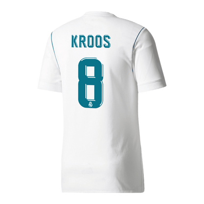 Retro KROOS #8 Men's Real Madrid 2017/18 Home Soccer Jersey product view 1