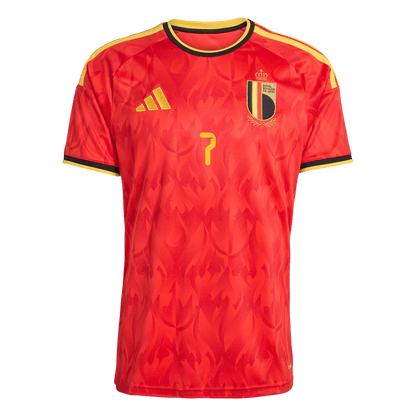 DE BRUYNE #7 Men's Belgium World Cup 2026 Home Soccer Jersey product view 9
