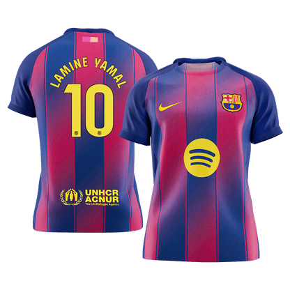 LAMINE YAMAL #10 Men's Barcelona 2025/26 Home Soccer Jersey Premium product view 1