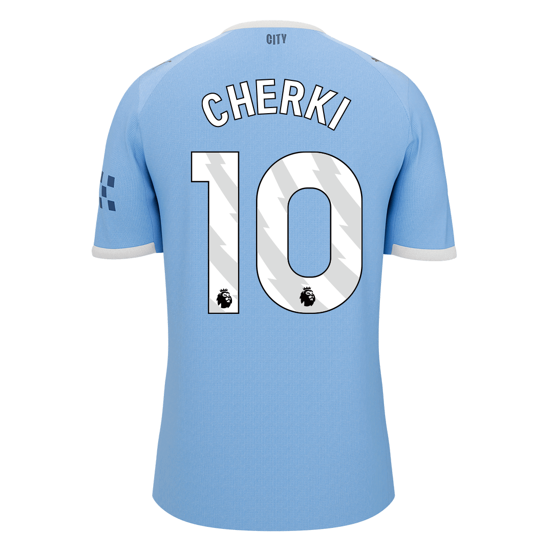 CHERKI #10 Men's Manchester City 2025/26 Home Soccer Jersey Premium product view 10