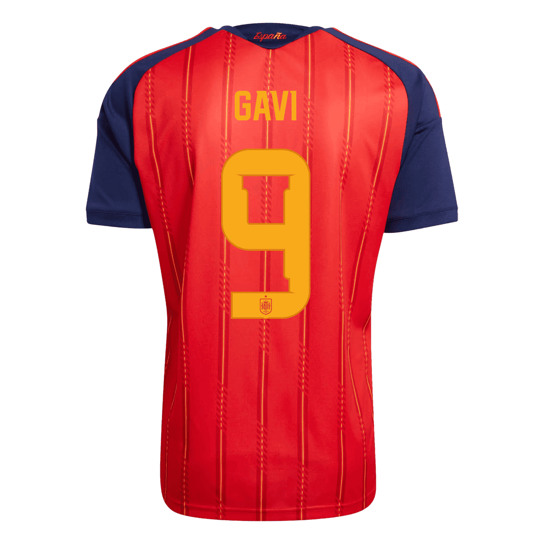 GAVI #9 Men's Spain World Cup 2026 Champion Edition Home Soccer Jersey product view 7