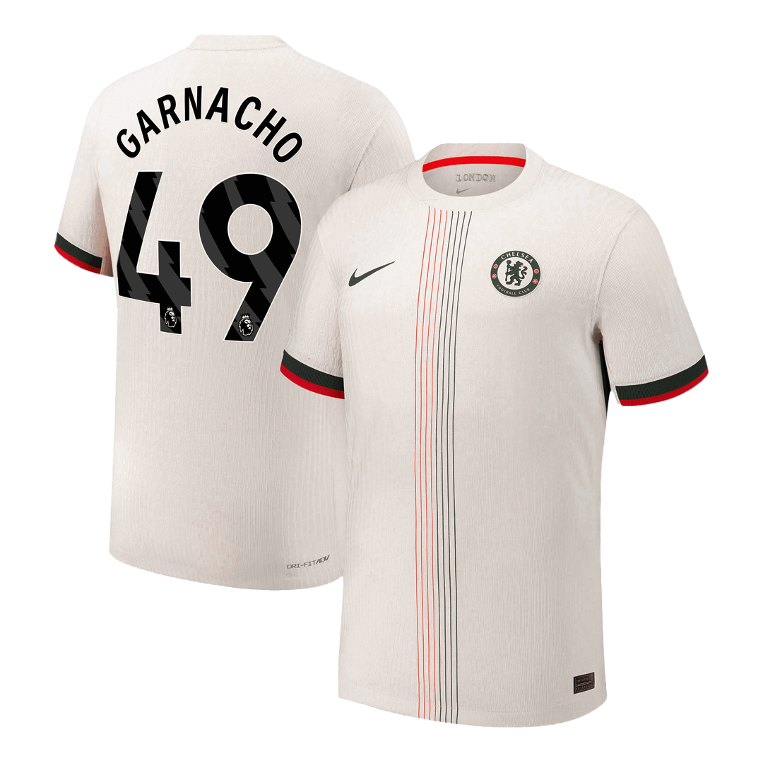 GARNACHO #49 Men's Chelsea 2025/26 Player Version Away Soccer Jersey - Slim Fit product view 1
