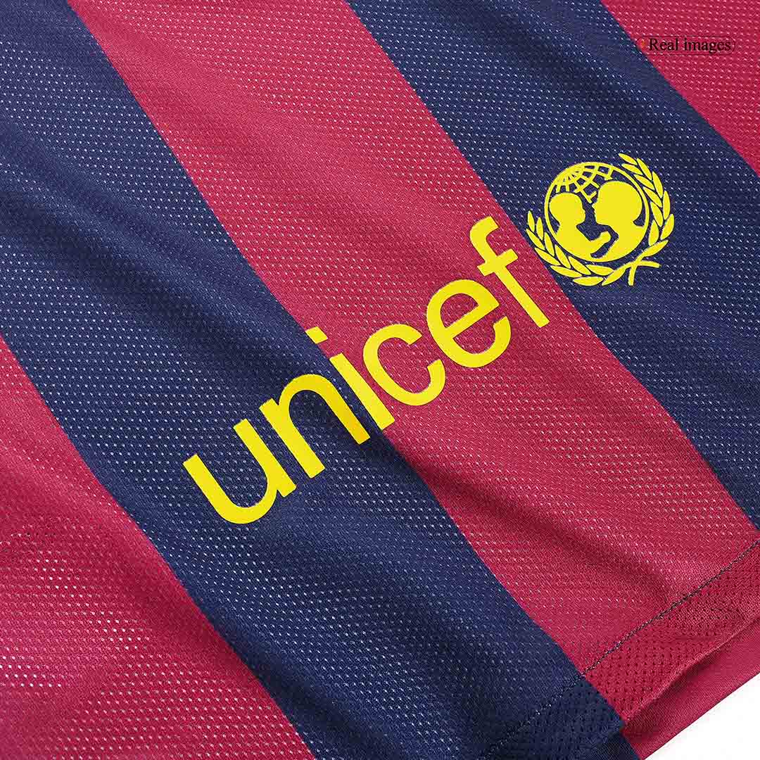 Retro MESSI #10 Men's Barcelona 2014/15 Home Soccer Jersey product view 3