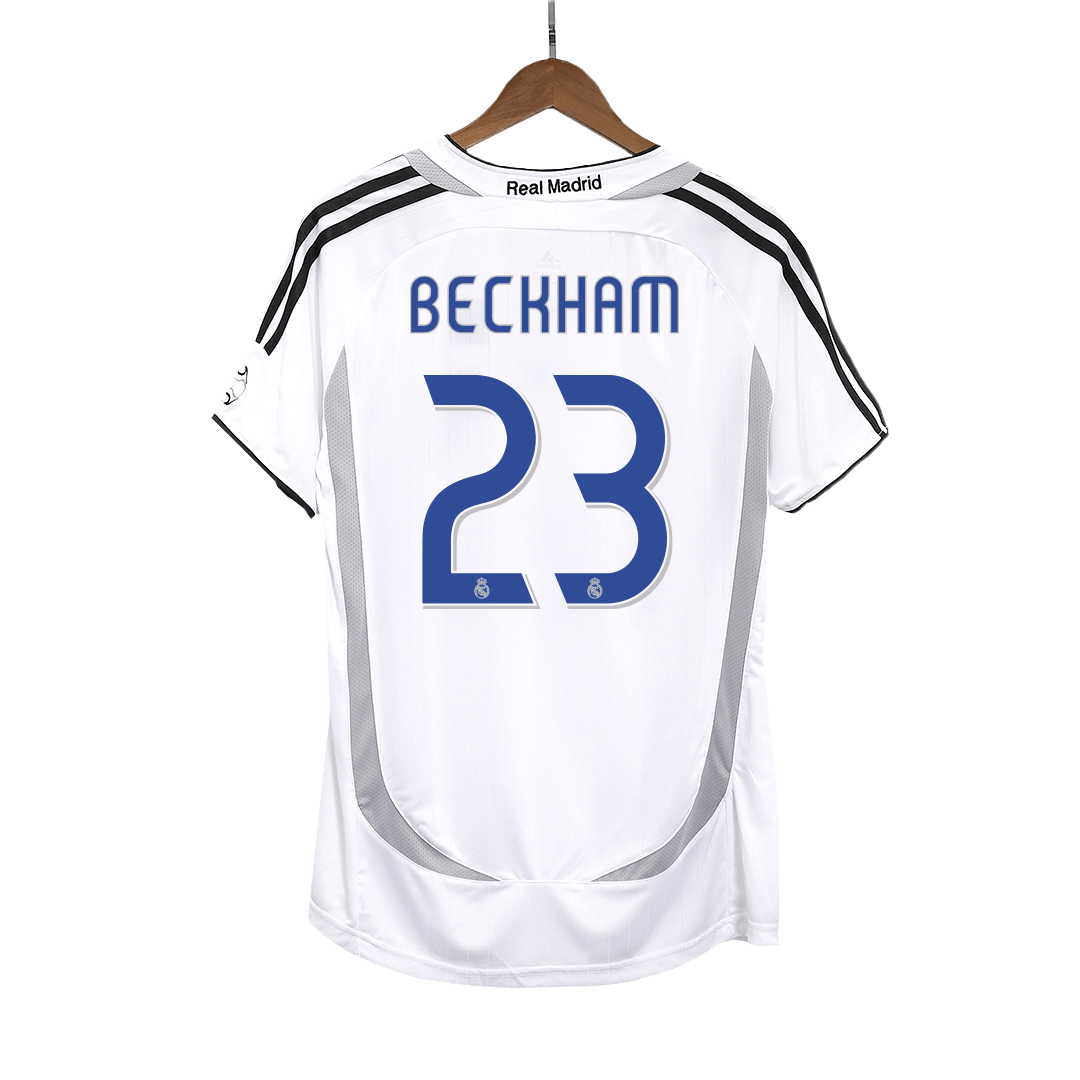 Retro BECKHAM #23 Men's Real Madrid 2006/07 Home Soccer Jersey product view 1