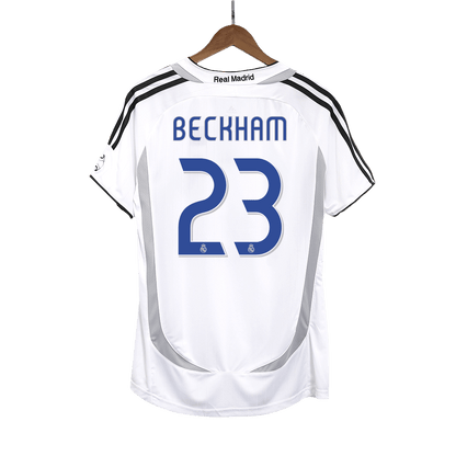 Retro BECKHAM #23 Men's Real Madrid 2006/07 Home Soccer Jersey product view 1