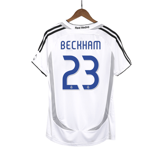 Retro BECKHAM #23 Men's Real Madrid 2006/07 Home Soccer Jersey product view 1