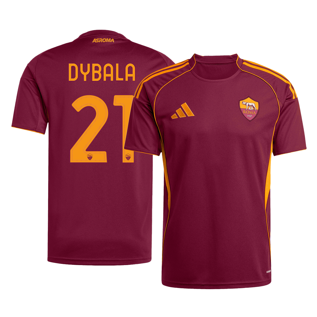 DYBALA #21 Men's Roma 2025/26 Home Soccer Jersey product view 1