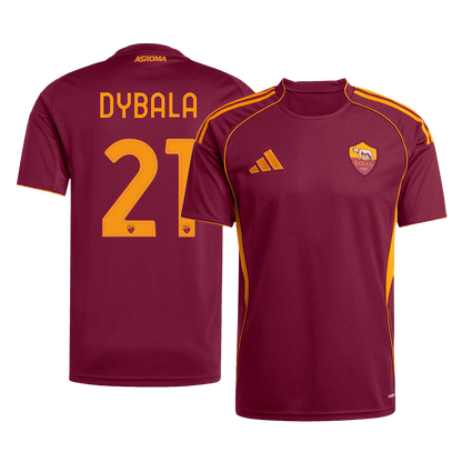 DYBALA #21 Men's Roma 2025/26 Home Soccer Jersey product view 1