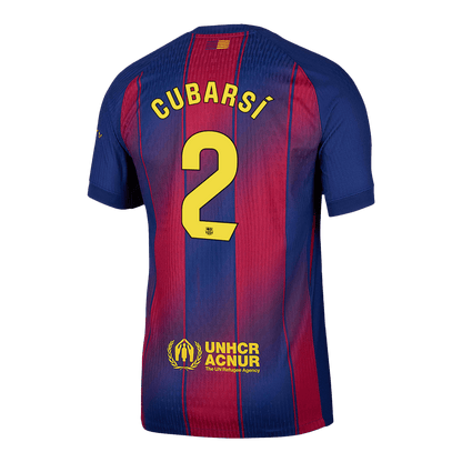 CUBARSÍ #2 Men's Barcelona 2025/26 Player Version Home Soccer Jersey - Slim Fit product view 13
