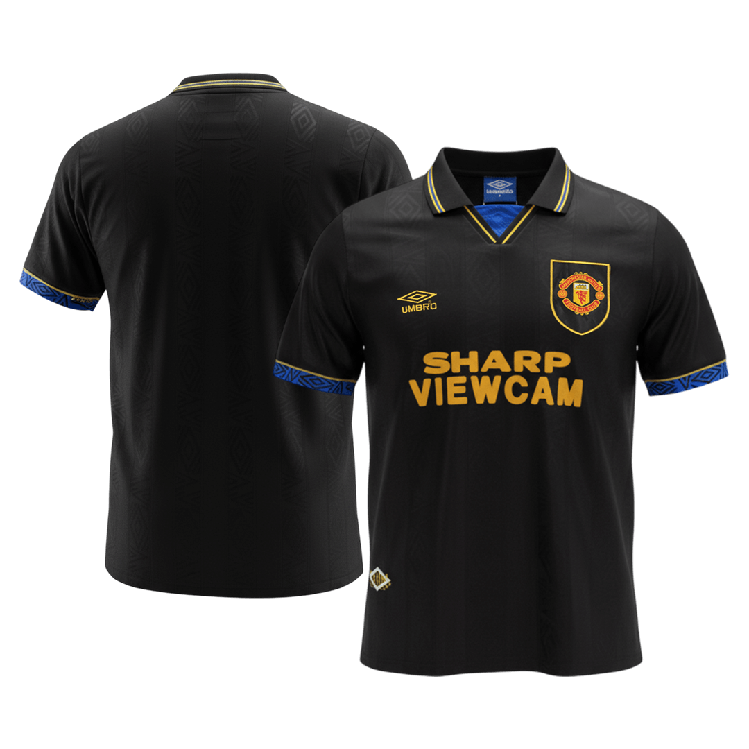Retro Men's Manchester United 1993/94 Away Soccer Jersey product view 8