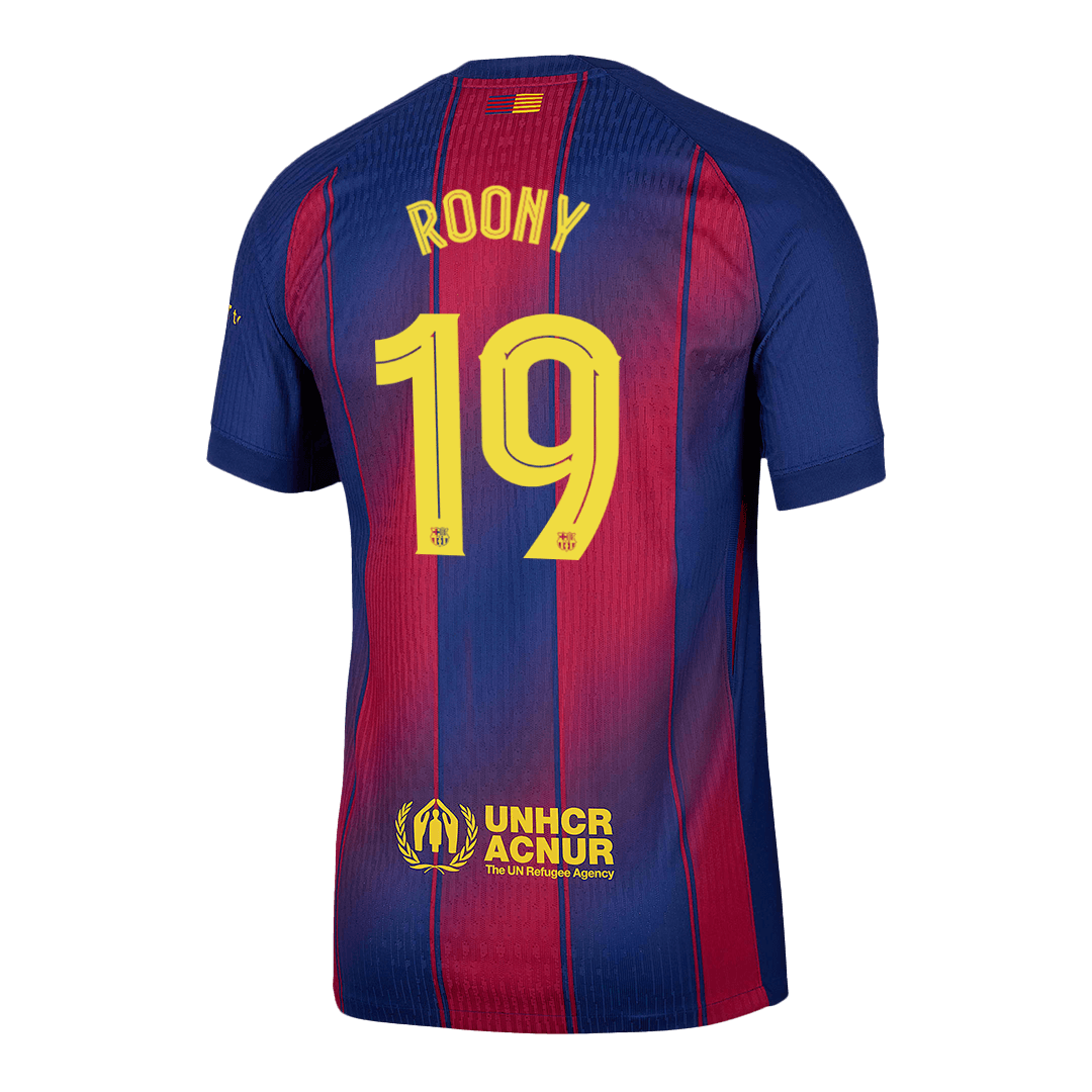 ROONY #19 Men's Barcelona UCL 2025/26 Player Version Home Soccer Jersey - Slim Fit product view 13
