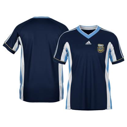 Retro Men's Argentina 1998 Away Soccer Jersey product view 8