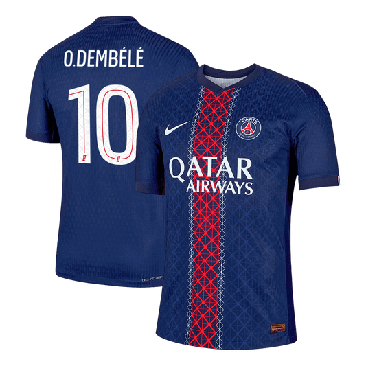 O.DEMBÉLÉ #10 Men's PSG 2025/26 Player Version Home Soccer Jersey - Slim Fit product view 1