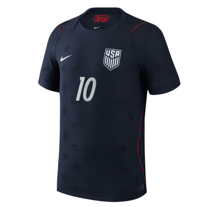 PULISIC #10 Men's USA World Cup 2026 Player Version Away Soccer Jersey - Slim Fit product view 1