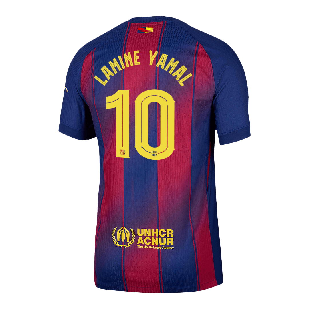 LAMINE YAMAL #10 Men's Barcelona UCL 2025/26 Player Version Home Soccer Jersey - Slim Fit product view 13