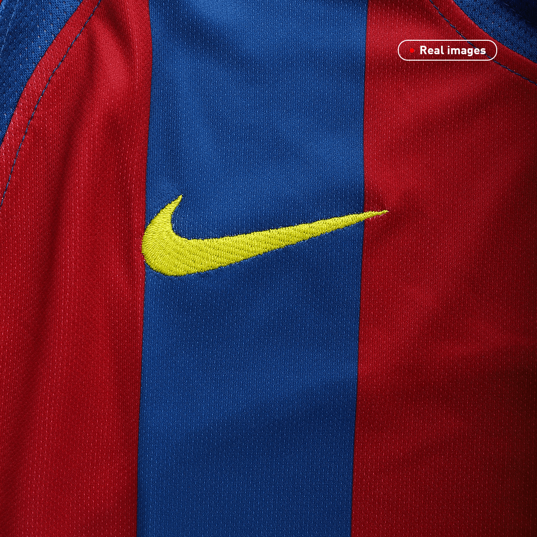 Retro Men's Barcelona UCL 2005/06 Home Soccer Jersey product view 3
