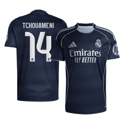 TCHOUAMENI #14 Men's Real Madrid 2025/26 Away Soccer Jersey Premium product view 1