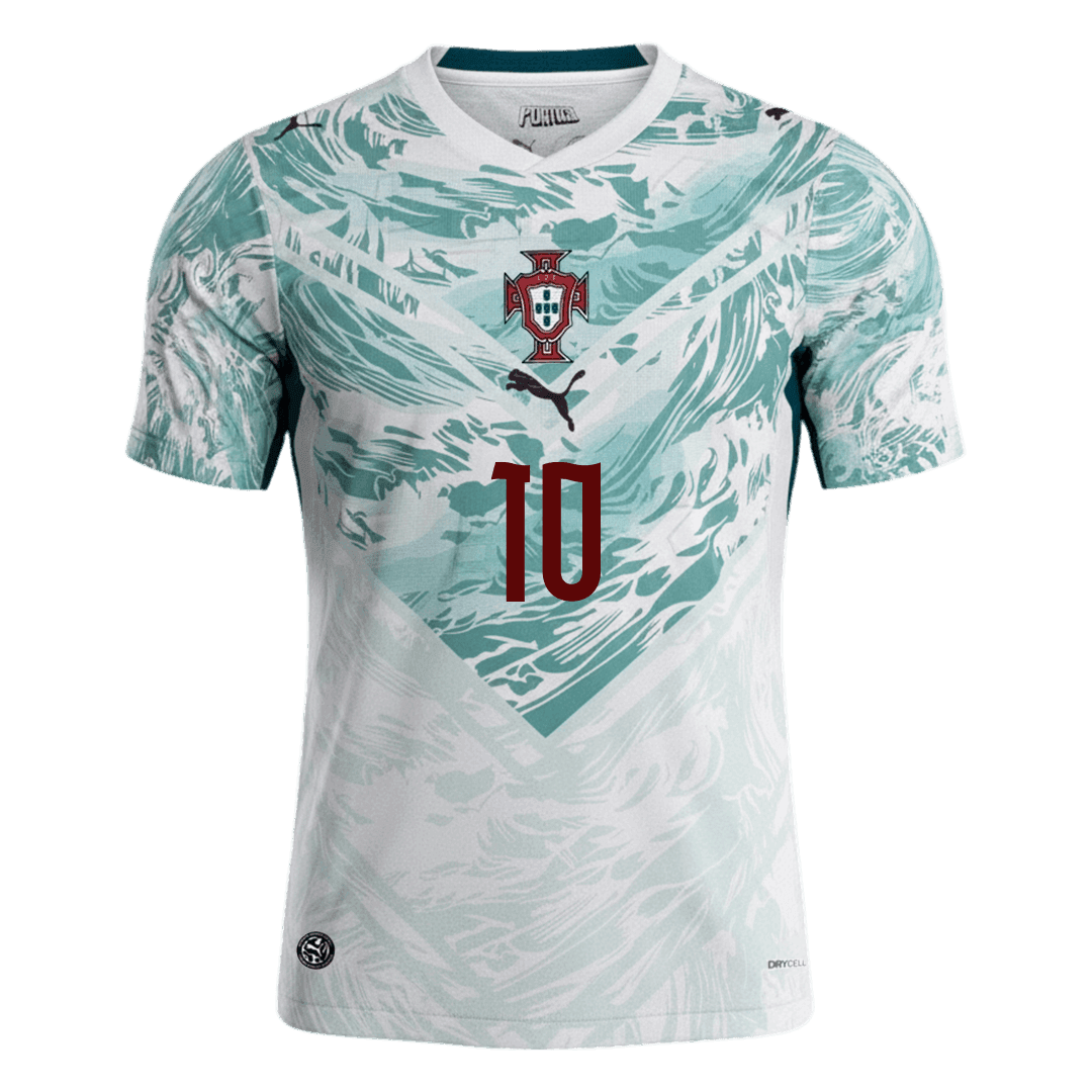 BERNARDO #10 Men's Portugal World Cup 2026 Away Soccer Jersey product view 2