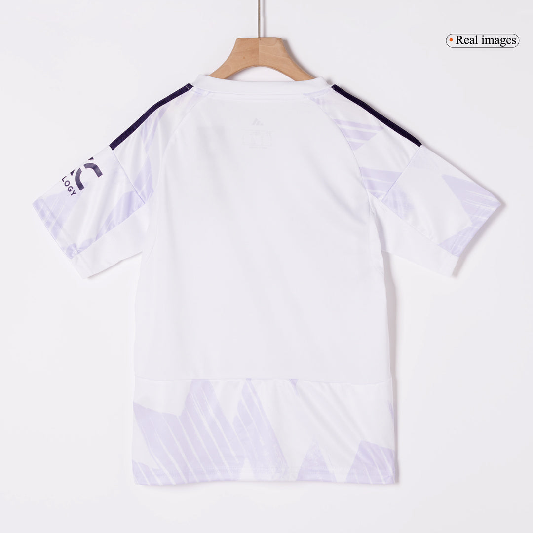 Kid's Manchester United 2025/26 Away Soccer Jersey Full Kit