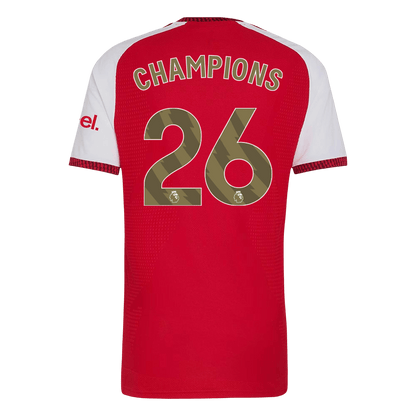 CHAMPIONS #26 Men's Arsenal 2026/27 Player Version Home Soccer Jersey - Slim Fit product view 3