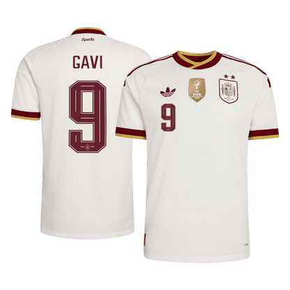 GAVI #9 Men's Spain World Cup 2026 Player Version Champion Edition Away Soccer Jersey product view 1