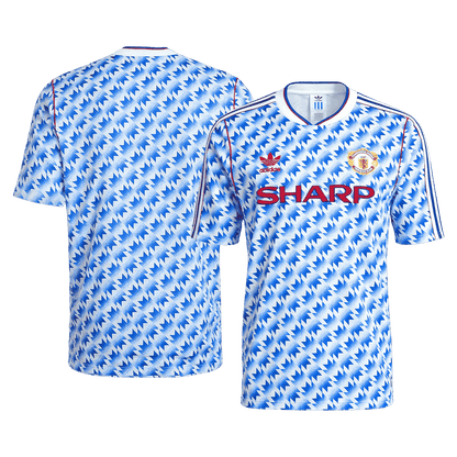 Retro Men's Manchester United 1990/92 Away Soccer Jersey product view 2