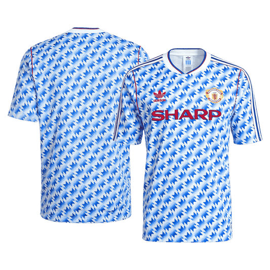 Retro Men's Manchester United 1990/92 Away Soccer Jersey product view 2