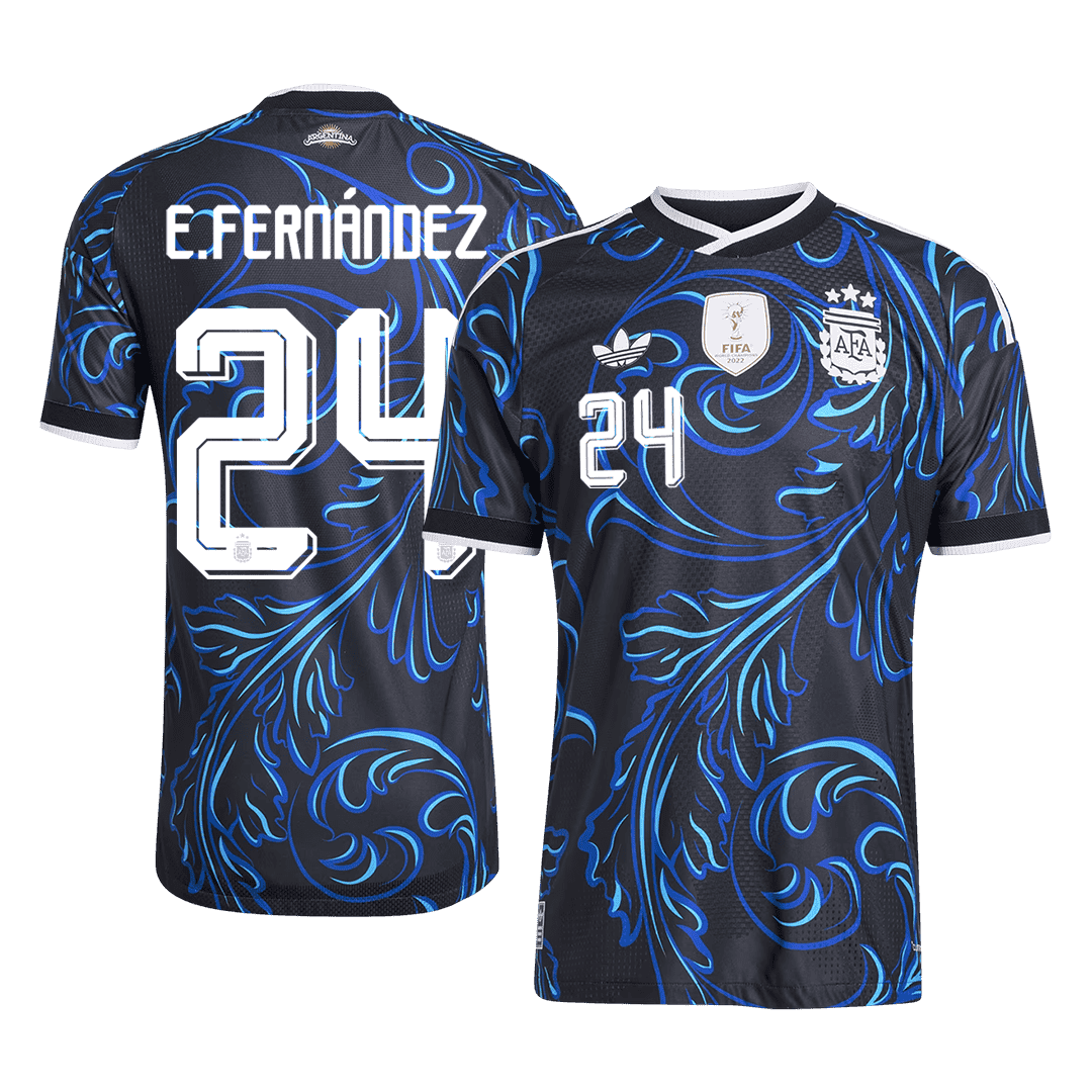 E. FERNÁNDEZ #24 Men's Argentina World Cup 2026 Player Version Away Soccer Jersey - Slim Fit product view 1