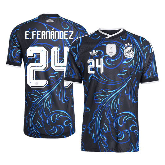 E. FERNÁNDEZ #24 Men's Argentina World Cup 2026 Player Version Away Soccer Jersey - Slim Fit product view 1