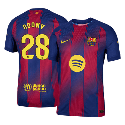 ROONY #28 Men's Barcelona 2025/26 Player Version Home Soccer Jersey - Slim Fit product view 1