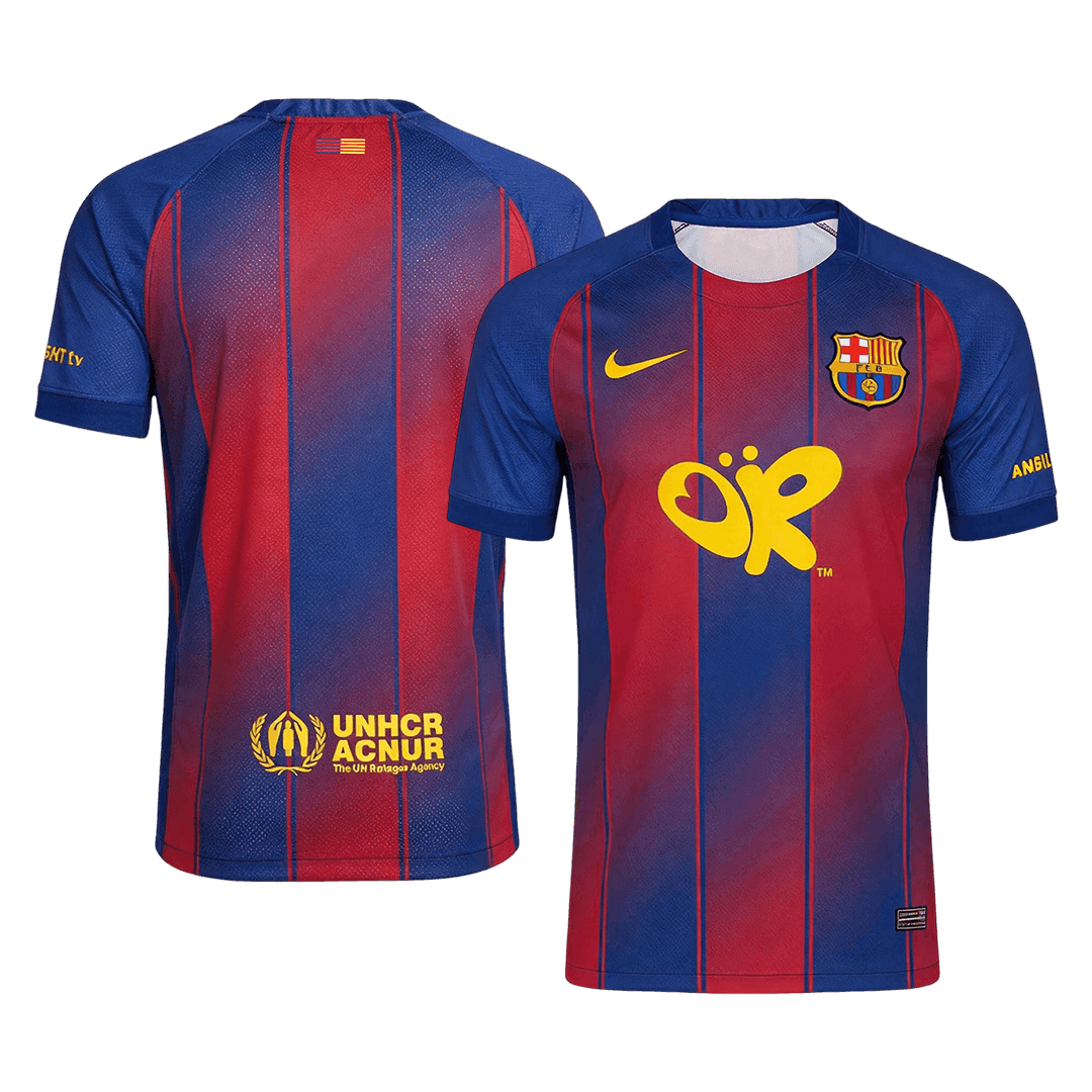Men's Barcelona 2025/26 Home Soccer Jersey product view 2