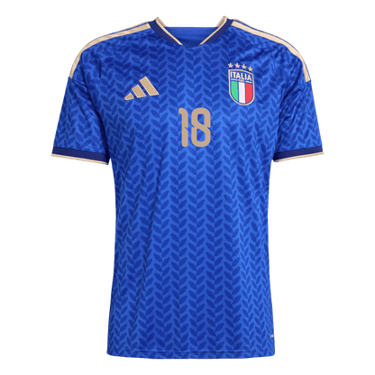 BARELLA #18 Men's Italy World Cup 2026 Home Soccer Jersey Premium product view 9