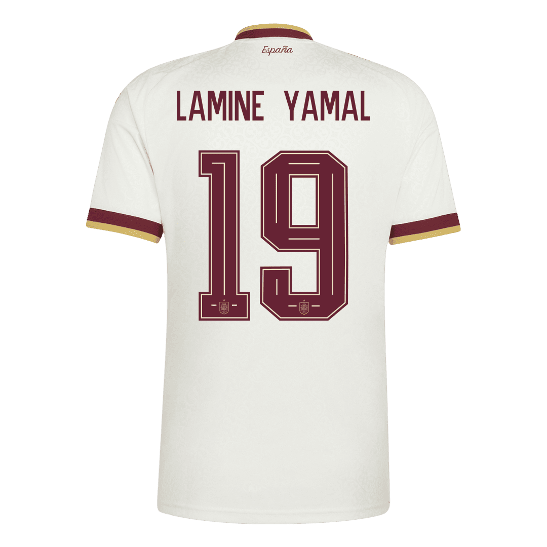 LAMINE YAMAL #19 Men's Spain World Cup 2026 Champion Edition Away Soccer Jersey product view 3
