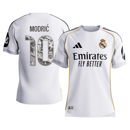MODRIĆ Special #10 Men's Real Madrid 2025/26 Player Version Home Soccer Jersey - Slim Fit Premium product view 1