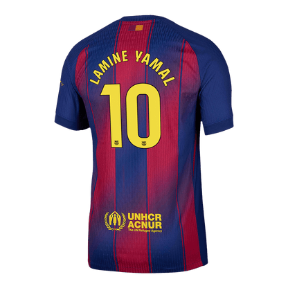 LAMINE YAMAL #10 Men's Barcelona 2025/26 Player Version Home Soccer Jersey - Slim Fit product view 13