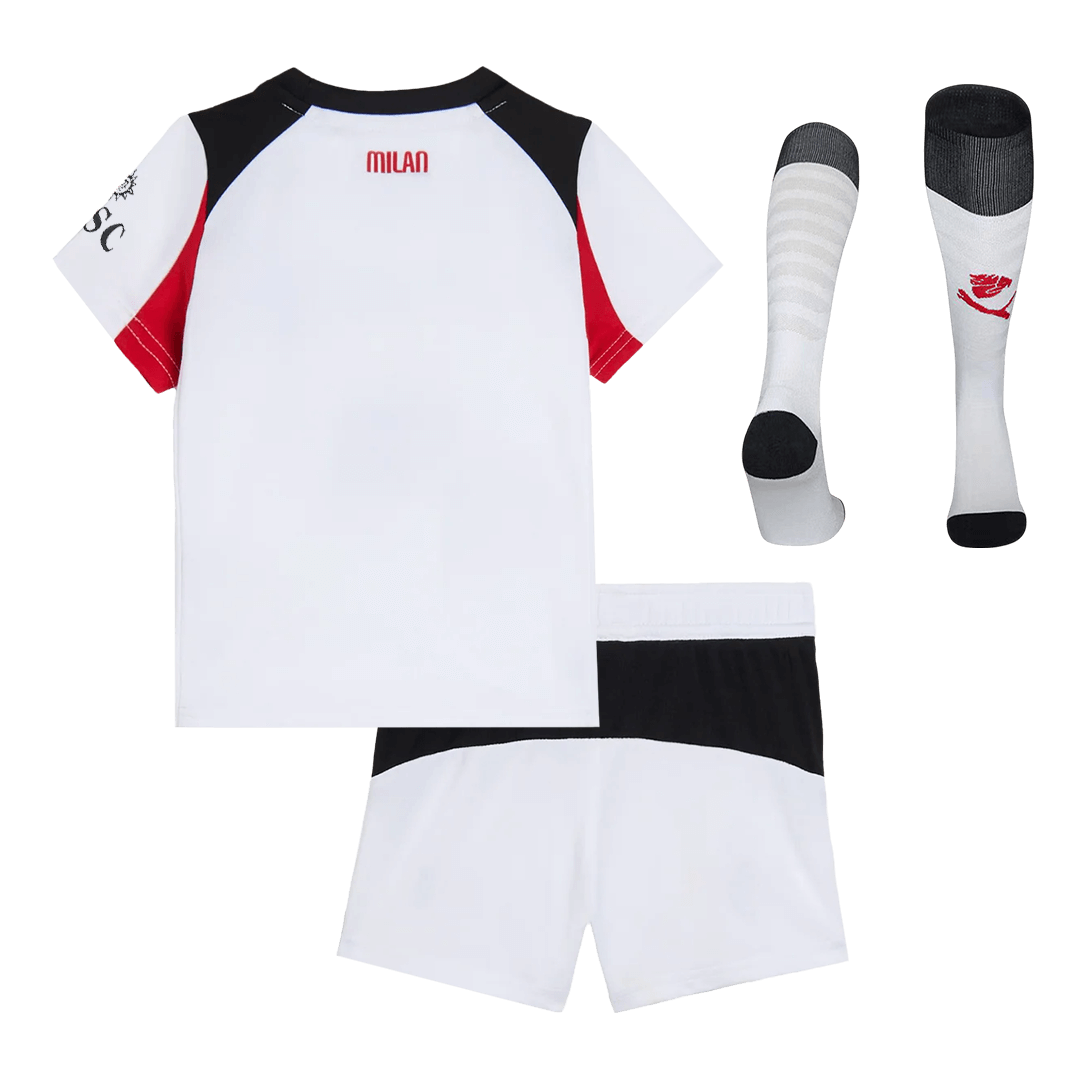 Kid's AC Milan 2025/26 Away Soccer Jersey Full Kit