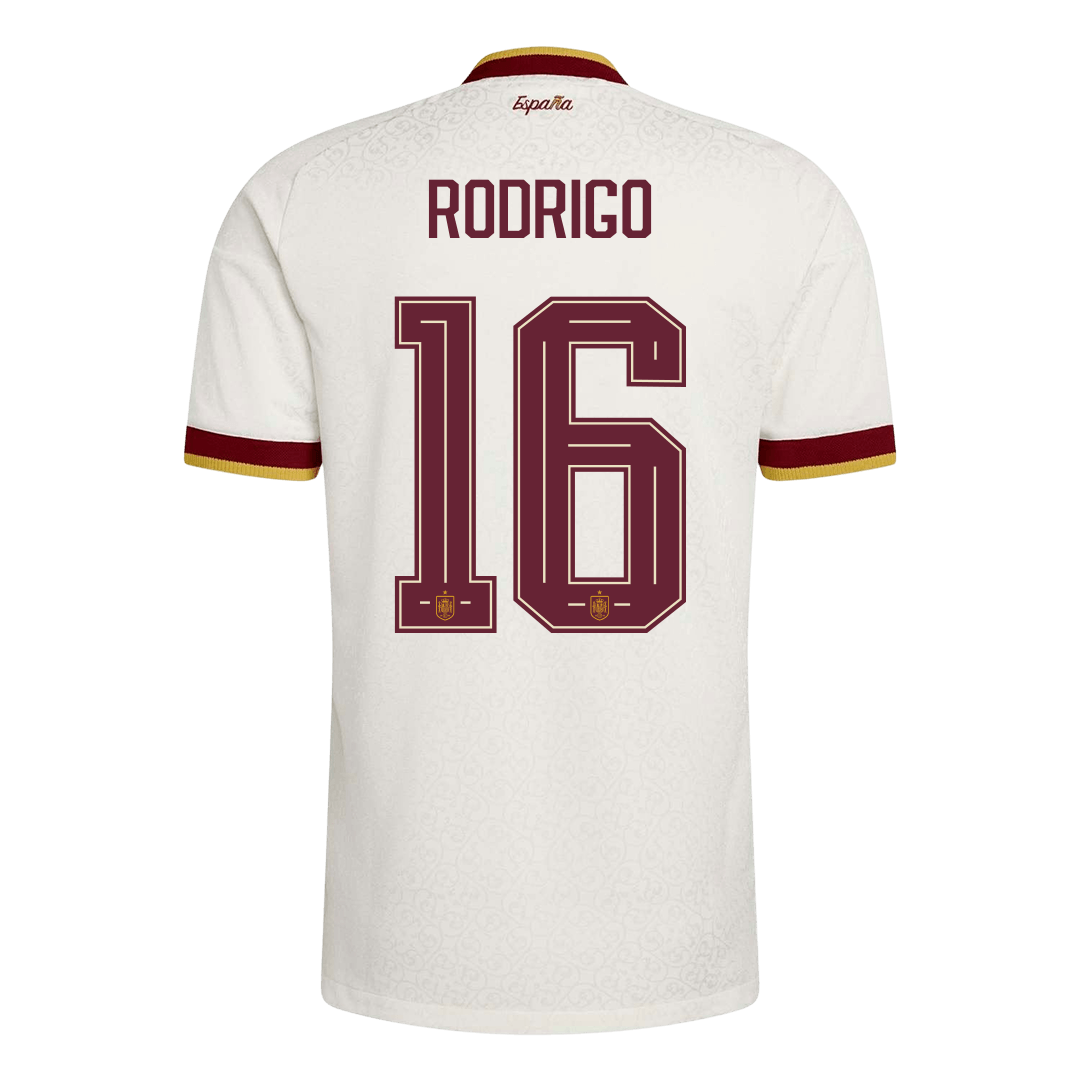 RODRIGO #16 Men's Spain World Cup 2026 Player Version Away Soccer Jersey - Slim Fit product view 10