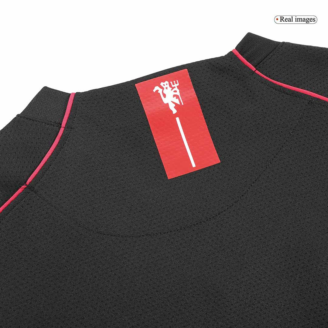 Retro Men's Manchester United 2007/08 Away Long Sleeve Soccer Jersey product view 2