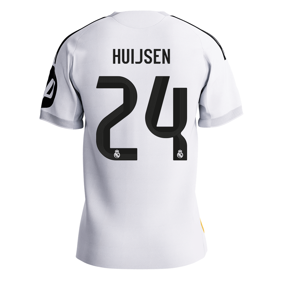 HUIJSEN #24 Men's Real Madrid 2025/26 Player Version Home Soccer Jersey - Slim Fit Premium product view 9