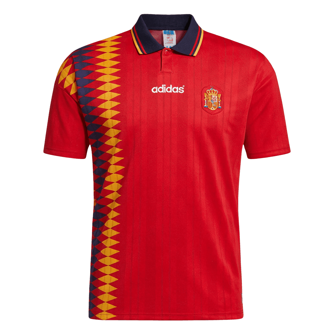 Retro Men's Spain 1994 Home Soccer Jersey product view 1