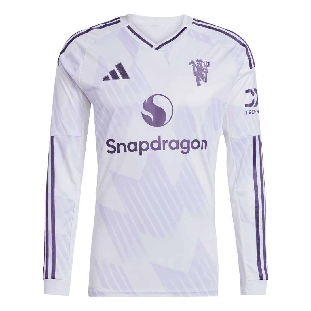 Men's Manchester United 2025/26 Away Long Sleeve Soccer Jersey product view 1