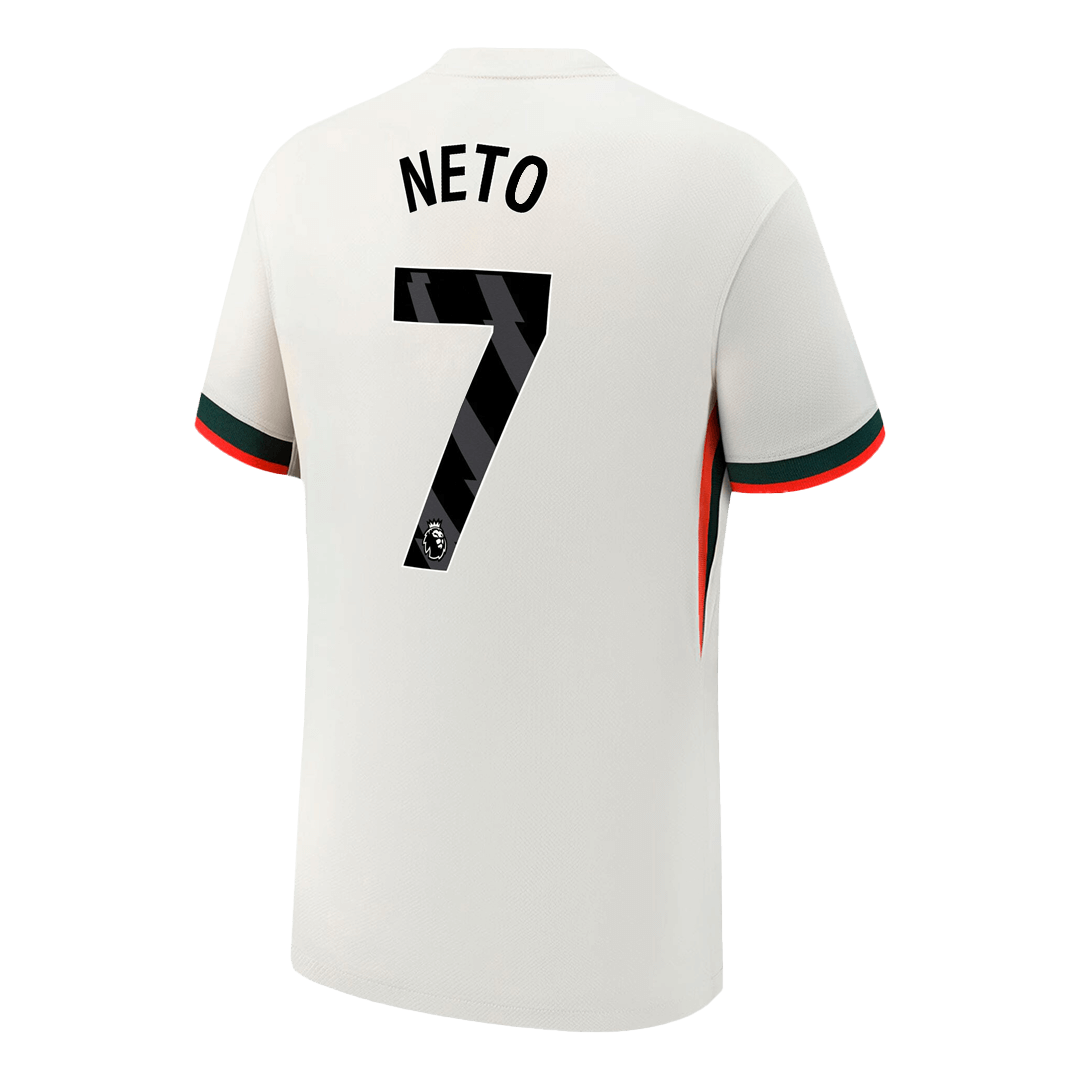 NETO #7 Men's Chelsea 2025/26 Away Soccer Jersey product view 9
