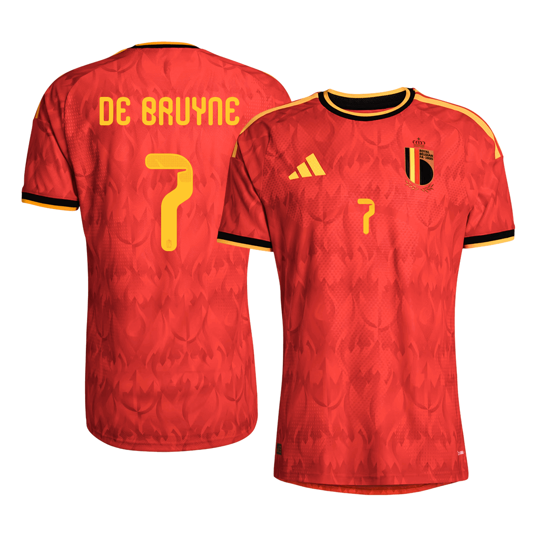DE BRUYNE #7 Men's Belgium World Cup 2026 Player Version Home Soccer Jersey - Slim Fit product view 1