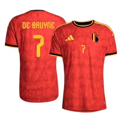 DE BRUYNE #7 Men's Belgium World Cup 2026 Player Version Home Soccer Jersey - Slim Fit product view 1