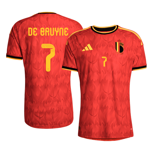DE BRUYNE #7 Men's Belgium World Cup 2026 Player Version Home Soccer Jersey - Slim Fit product view 1