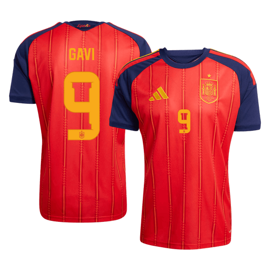 GAVI #9 Men's Spain World Cup 2026 Home Soccer Jersey Premium product view 1
