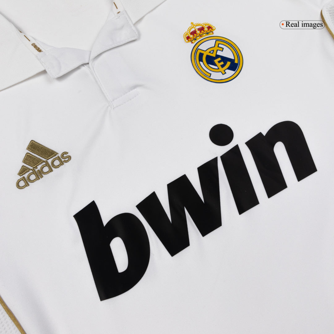 Retro Men's Real Madrid 2011/12 Home Long Sleeve Soccer Jersey product view 5