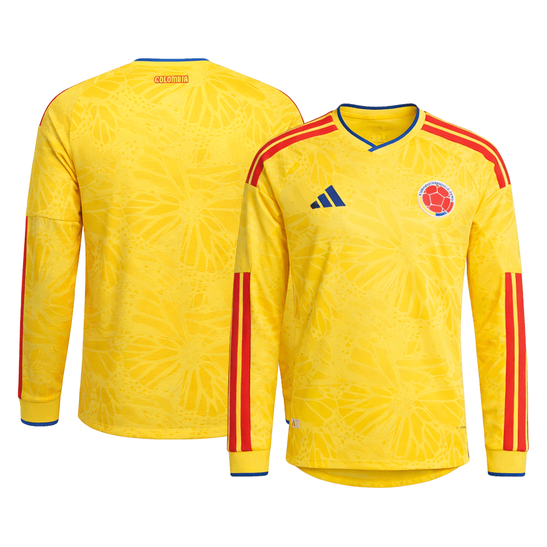 Men's Colombia World Cup 2026 Home Long Sleeve Soccer Jersey product view 8