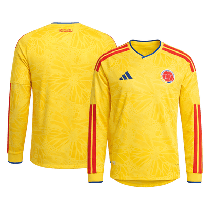 Men's Colombia World Cup 2026 Home Long Sleeve Soccer Jersey product view 8