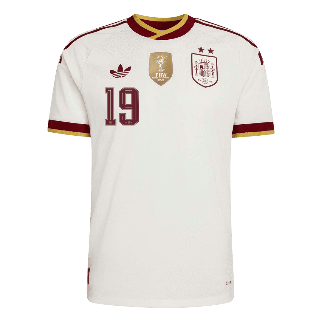 LAMINE YAMAL #19 Men's Spain World Cup 2026 Player Version Champion Edition Away Soccer Jersey product view 8